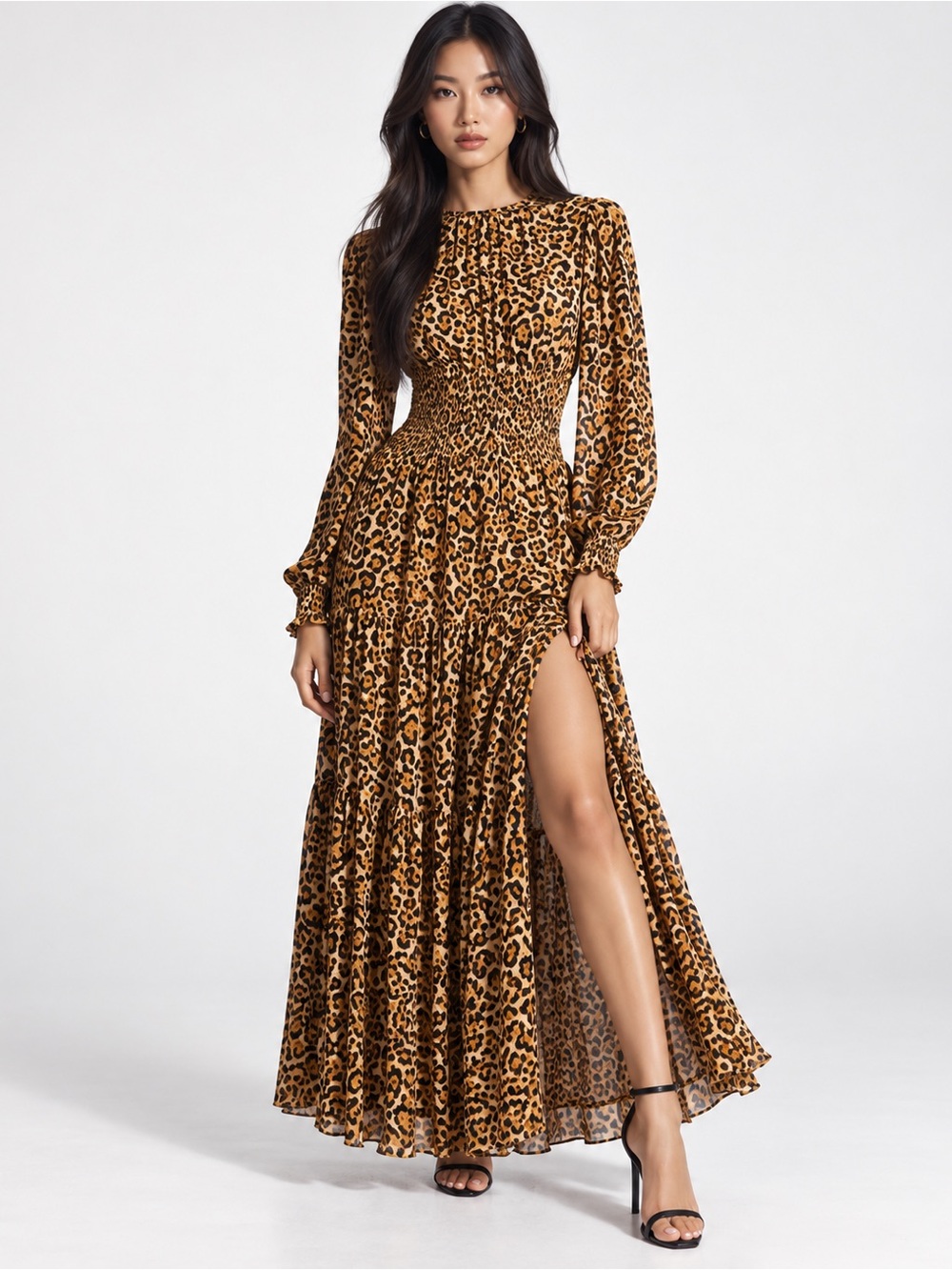 Michael Kors Leopard-Print Maxi Dress
